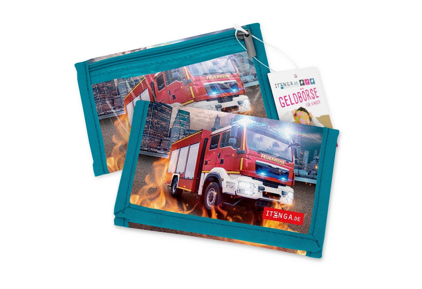 itenga Brustbeutel itenga Brustbeutel - FEUERWEHR - Geld Beutel Börse Schlaufe Polyester – Bild 2 von 3