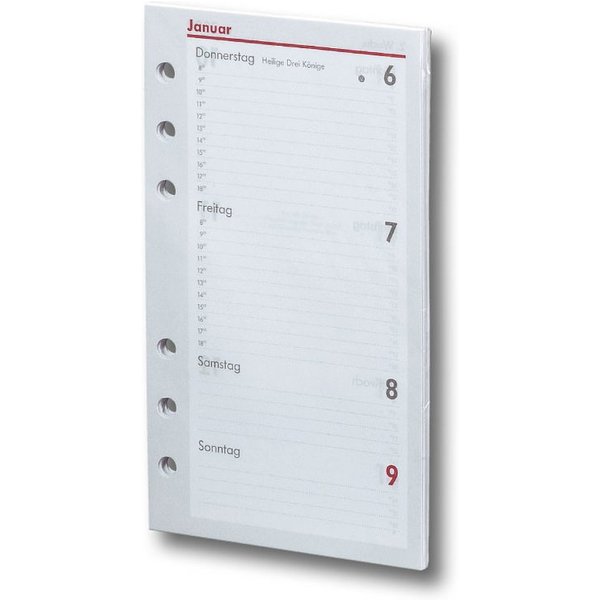 bsb-obpacher Terminkalender Kalendarium Timer ca A6 16,8x9,5cm 1Woche/2Seiten 2027 (02-00580)