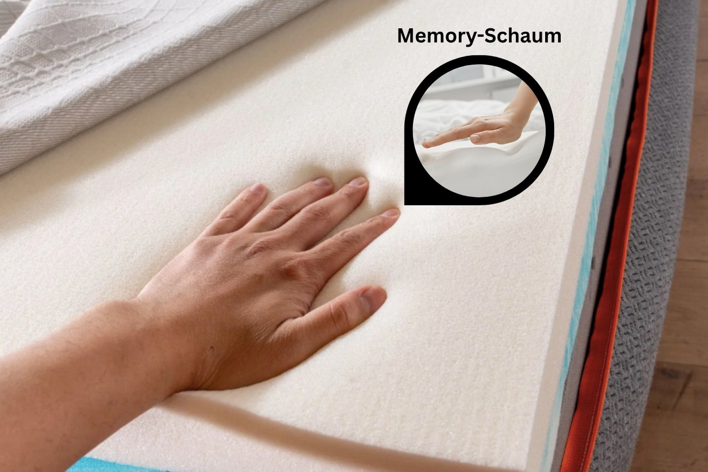Kaltschaummatratze, Wendematratze, 7 Zonen Matratze, Weitere Größen, Atmungsaktiv, BSS BEDDING, 22 cm hoch, (Waschbarer Bezug mit Reißverschluss, Doppelt Gewebt – Bild 5 von 5