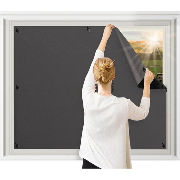 Verdunklungsrollo Verdunklungsrollo Ohne Bohren,verdunkelungsvorhang sonnenschutz, BTTO V&G, verdunkelnd, Portable Verdunklungsfolie Für Fenster,100% Dachfenste