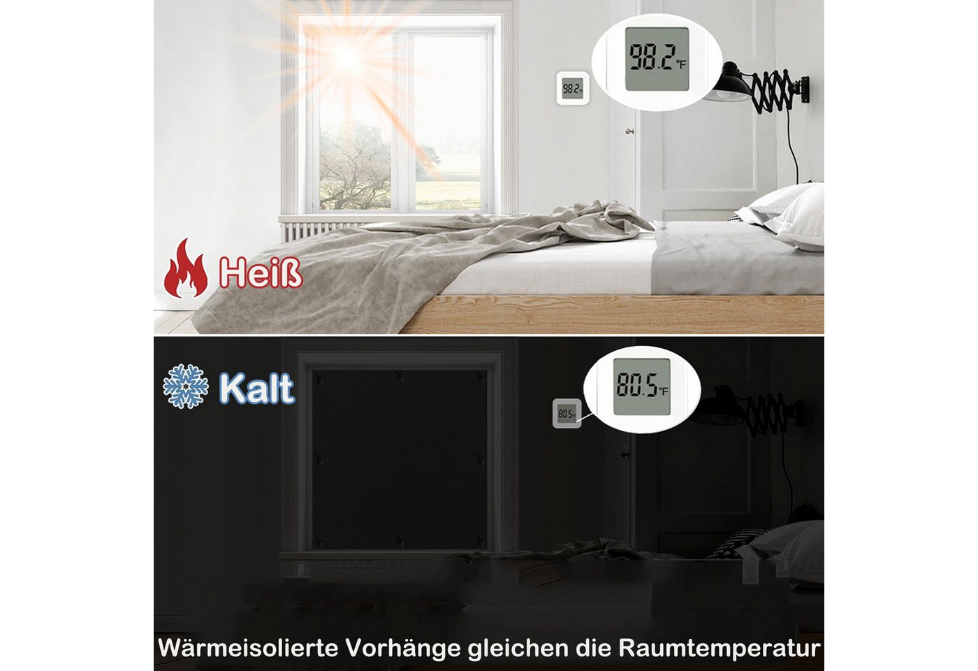 Verdunklungsrollo Verdunklungsrollo Ohne Bohren,verdunkelungsvorhang sonnenschutz, BTTO V&G, verdunkelnd, Portable Verdunklungsfolie Für Fenster,100% Dachfenste – Bild 4 von 5