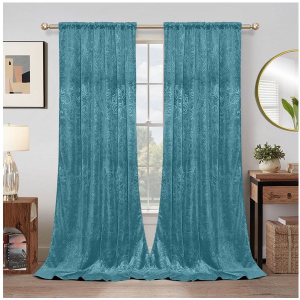 BTTO V&G Vorhang Gardinen Blickdicht Vorhang Samt Velvet Kräuselband (2 St), blickdicht, Vorhang Wohnzimmer