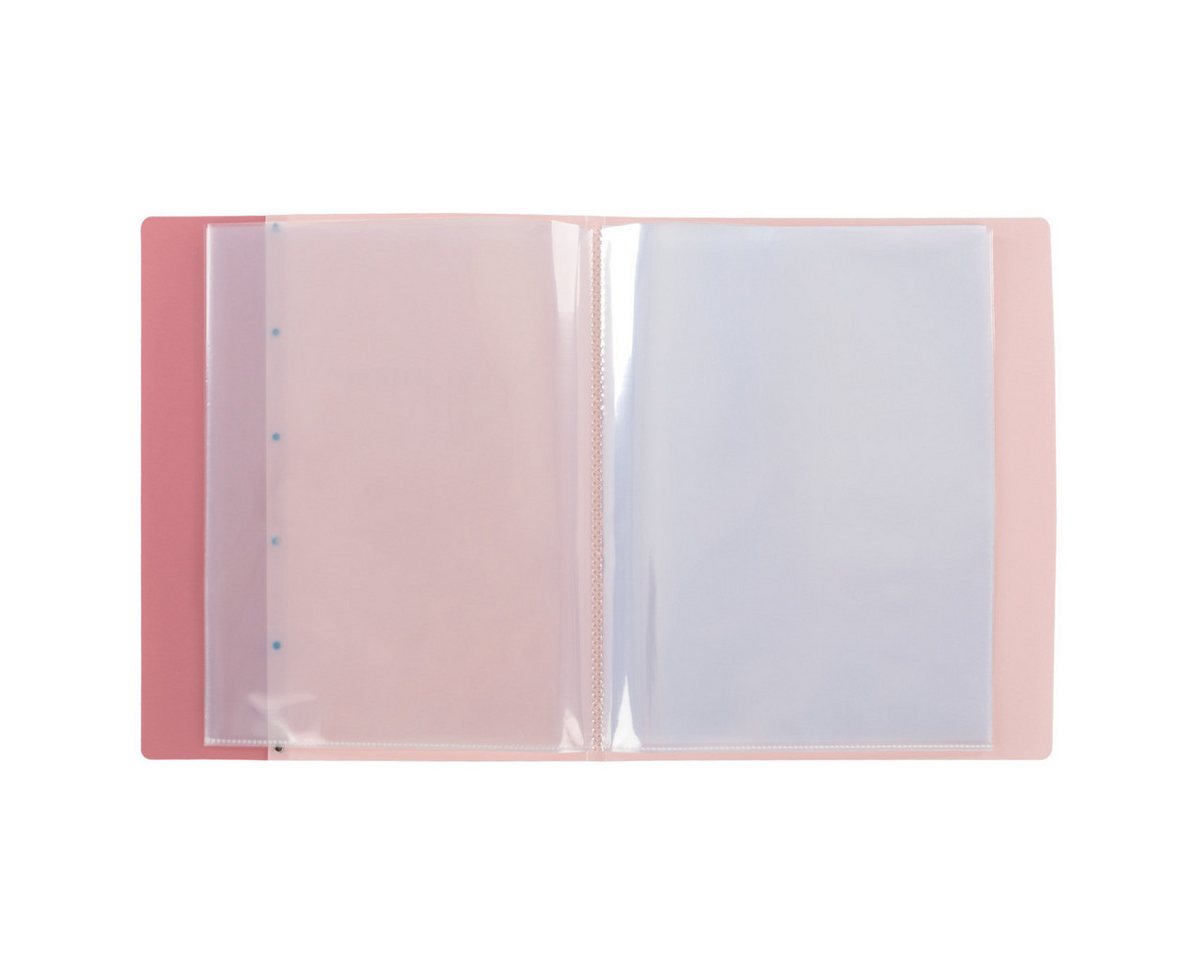 Idena Buchbindemappe Idena Zeugnismappe Sichtbuch mit 12 Klarsichthüllen 100µ pastell rosa, DIN A4, ( – Bild 4 von 5