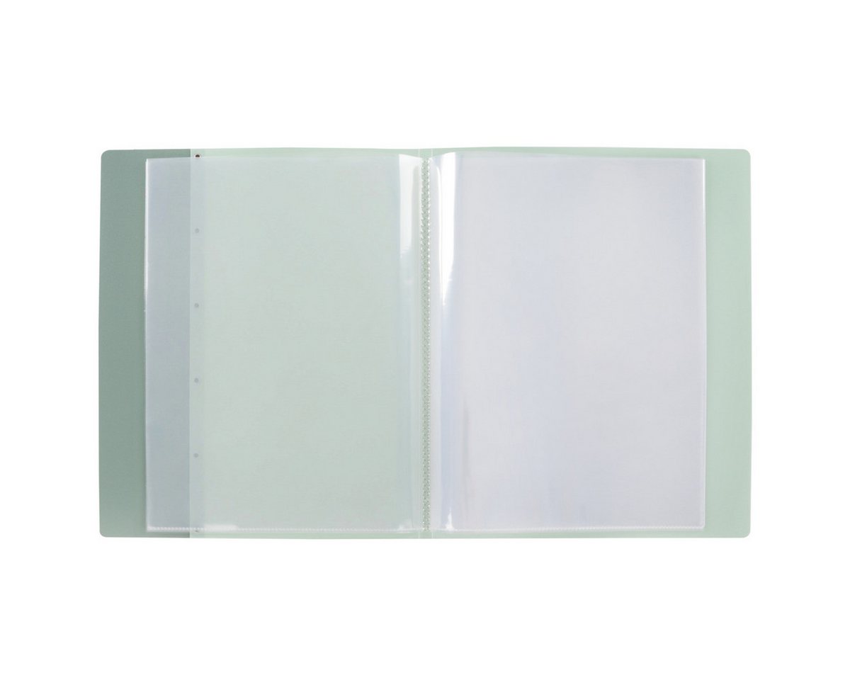 Idena Buchbindemappe Idena Zeugnismappe Sichtbuch mit 12 Klarsichthüllen 100µ pastell petro, DIN A4, ( – Bild 5 von 5