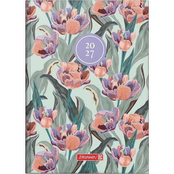 BRUNNEN Buchkalender BRUNNEN Buchkalender 795 2027 "Botanical" A5, Papier: 1 Seite = 1 Tag