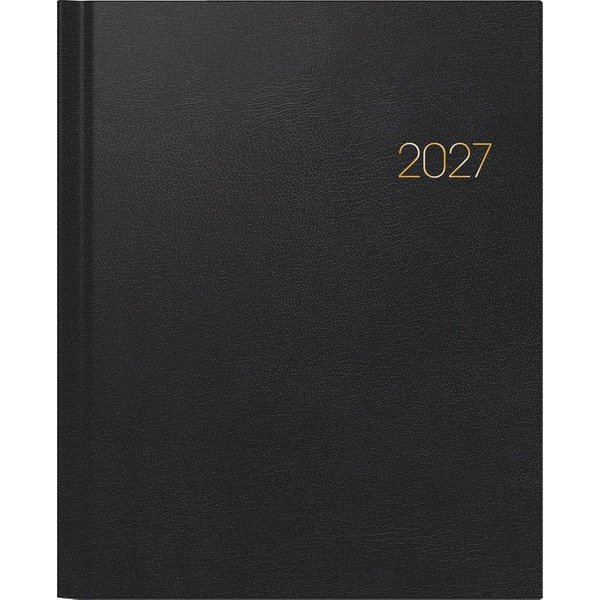 BRUNNEN Buchkalender BRUNNEN Buchkalender Manager Wt 7 2027 Kunststoff, schwarz