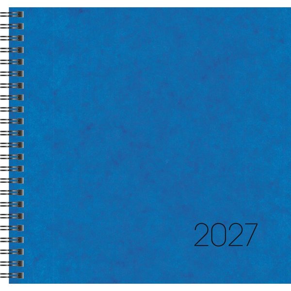 BRUNNEN Buchkalender BRUNNEN Buchkalender Mod. 766 2027, 210×205 mm, Karton, blau