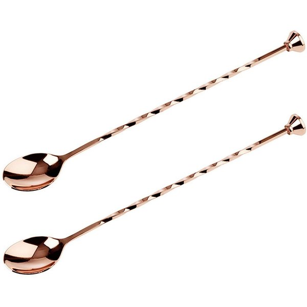 Buddy's Servierlöffel, Barlöffel, mit Kegel-Stößel am Kopfende, 28 cm, Edelstahl, 2-teilig