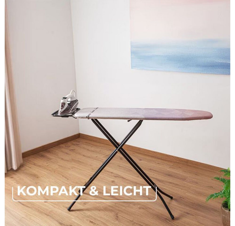 Vileda Bügelbrett Vileda DIAMOND S, Bügelfläche 114x33 cm, mit spezieller Titanbeschichtung – Bild 5 von 5
