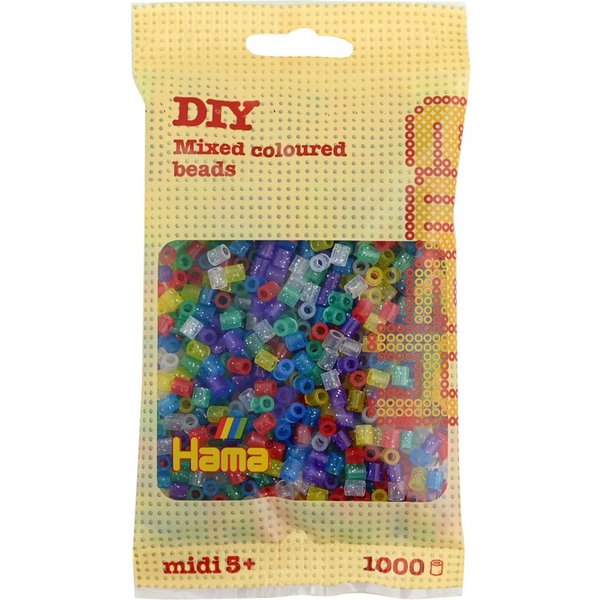 Hama Bügelperlen Hama Bügelperlen – Glitzer Mischung, Midi 5 mm