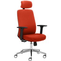 Bürodrehstuhl "2229" mit Armlehnen, orange