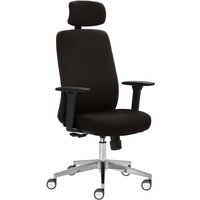 Bürodrehstuhl "2229" mit Armlehnen, schwarz