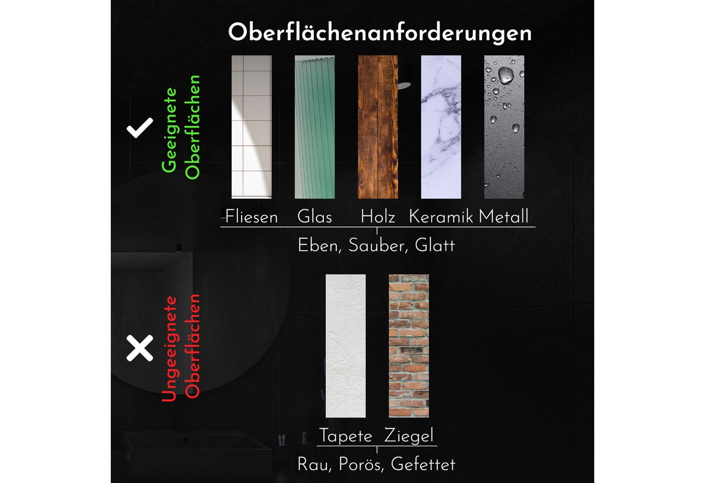 Bürstenking Toilettenpapierhalter ohne Bohren, Selbstklebender Klopapierhalter, WC-Rollenhalter, 3M-Kleber – Bild 5 von 5