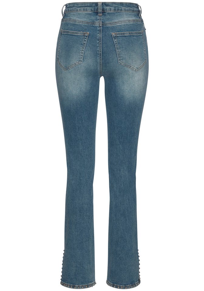 Buffalo 5-Pocket-Jeans mit Schlitz, Nietendetails, Skinny Jeans, modisch – Bild 3 von 5
