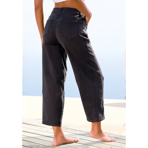 Buffalo Ankle-Jeans in modischem Barrel-Stil in angesagter Barrel-Form, lockeres Bein, bequem