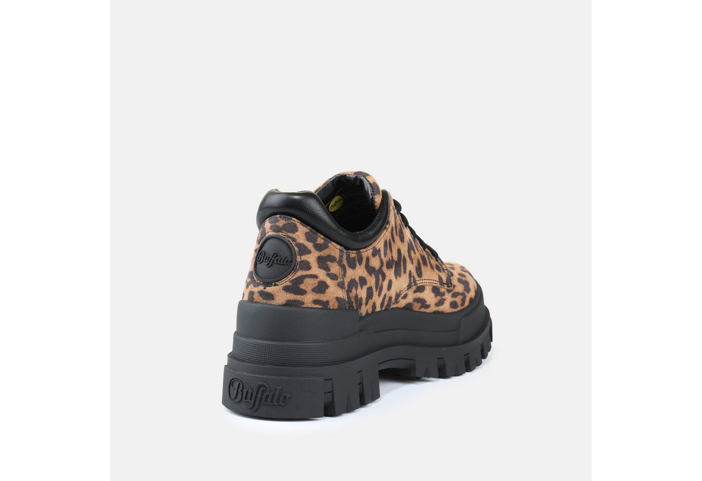 Buffalo ASPHA CLS Schnürschuh Plateauschuh, Halbschuh in trendiger Leo-Optik, mit Profilsohle – Bild 2 von 5