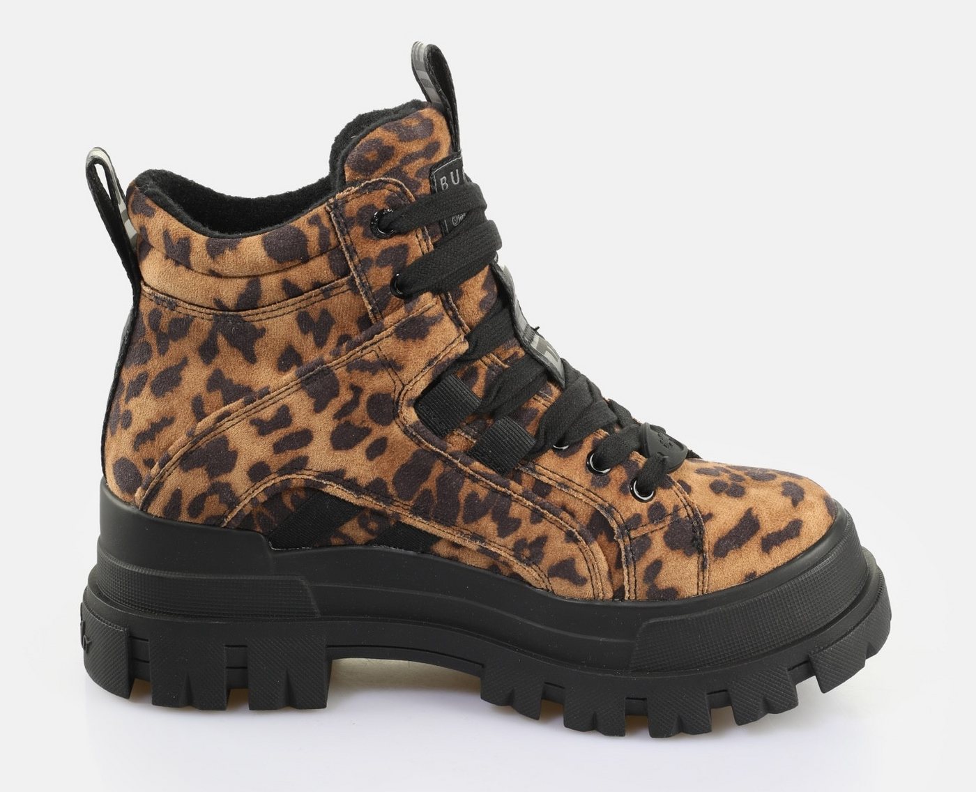 Buffalo ASPHA NC MID Schnürboots Trendboots, Stiefelette, Plateauboots im Leo-Look – Bild 3 von 5