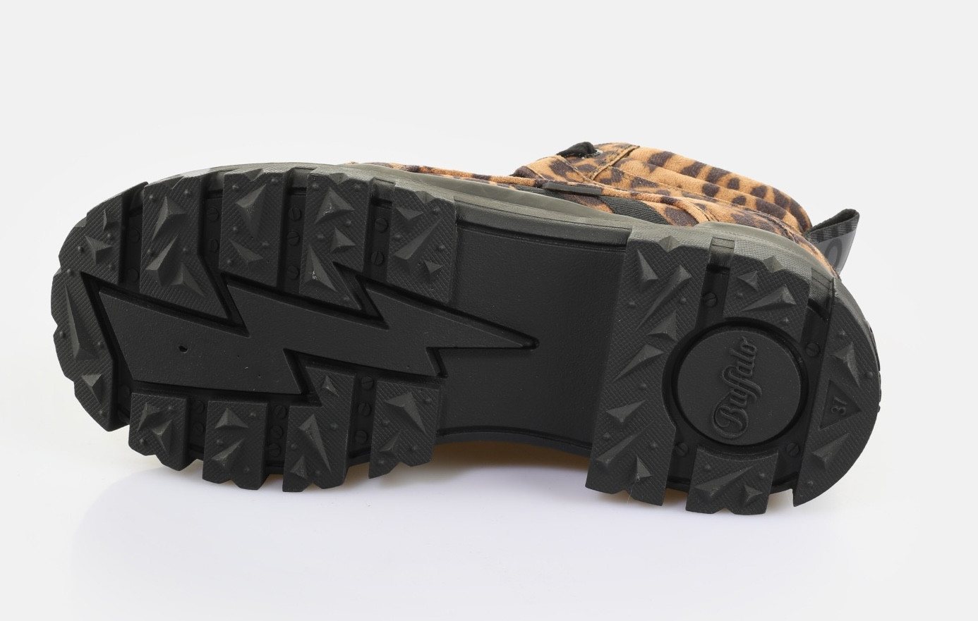 Buffalo ASPHA NC MID Schnürboots Trendboots, Stiefelette, Plateauboots im Leo-Look – Bild 5 von 5