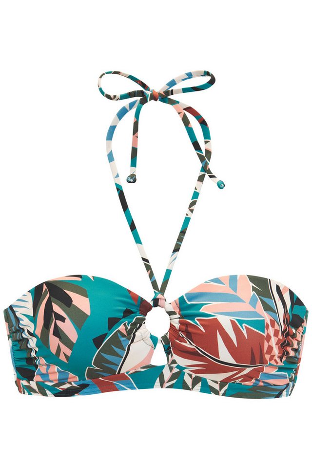 Buffalo Bandeau-Bikini-Top Moana, mit modernem Allover-Print – Bild 2 von 4