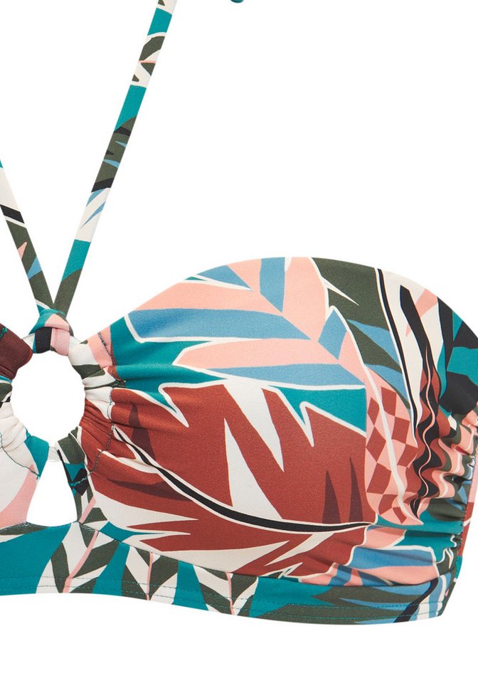 Buffalo Bandeau-Bikini-Top Moana, mit modernem Allover-Print – Bild 3 von 4