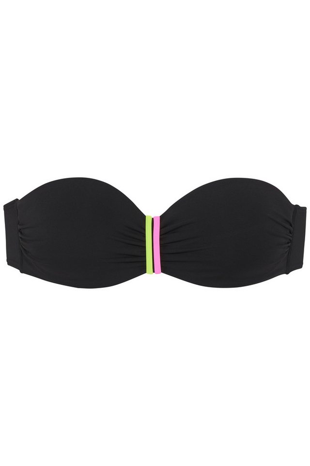 Buffalo Bügel-Bandeau-Bikini-Top Pop, Mit kontrastfarbigen Trägern – Bild 3 von 5