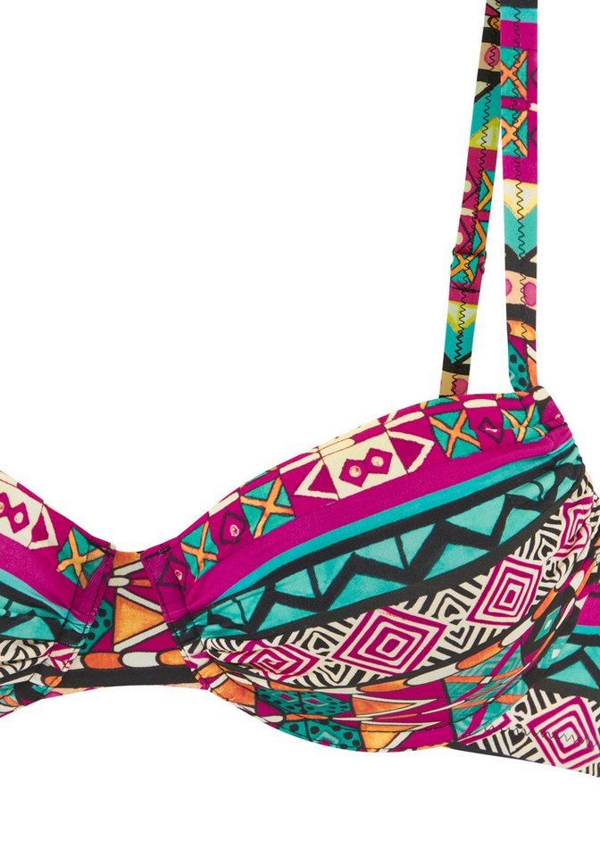 Buffalo Bügel-Bikini mit farbenfrohen Design – Bild 3 von 5