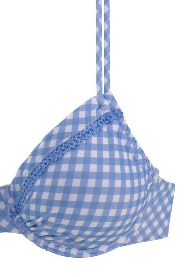 Buffalo Bügel-Bikini-Top Karo, mit Zierborte – Bild 3 von 5
