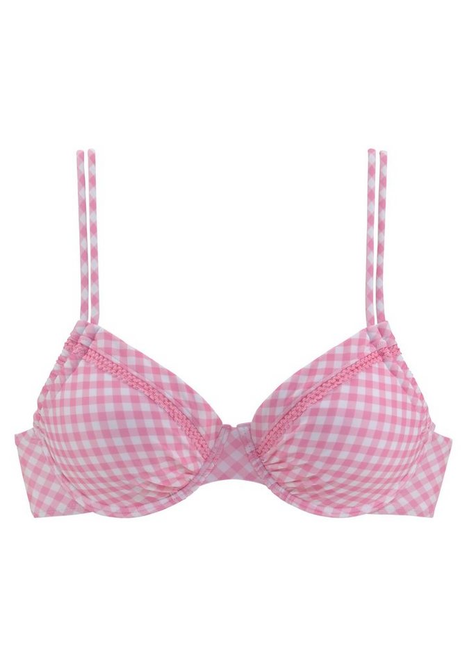Buffalo Bügel-Bikini-Top Karo, mit Zierborte – Bild 2 von 5