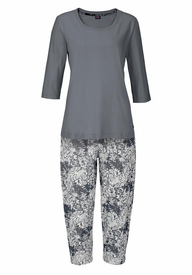 Buffalo Capri-Pyjama (Set, 2 tlg) mit gemusterter Hose – Bild 2 von 5