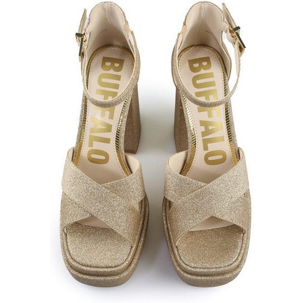 Buffalo Buffalo Cross -Vegan Glitter High-Heel-Pumps