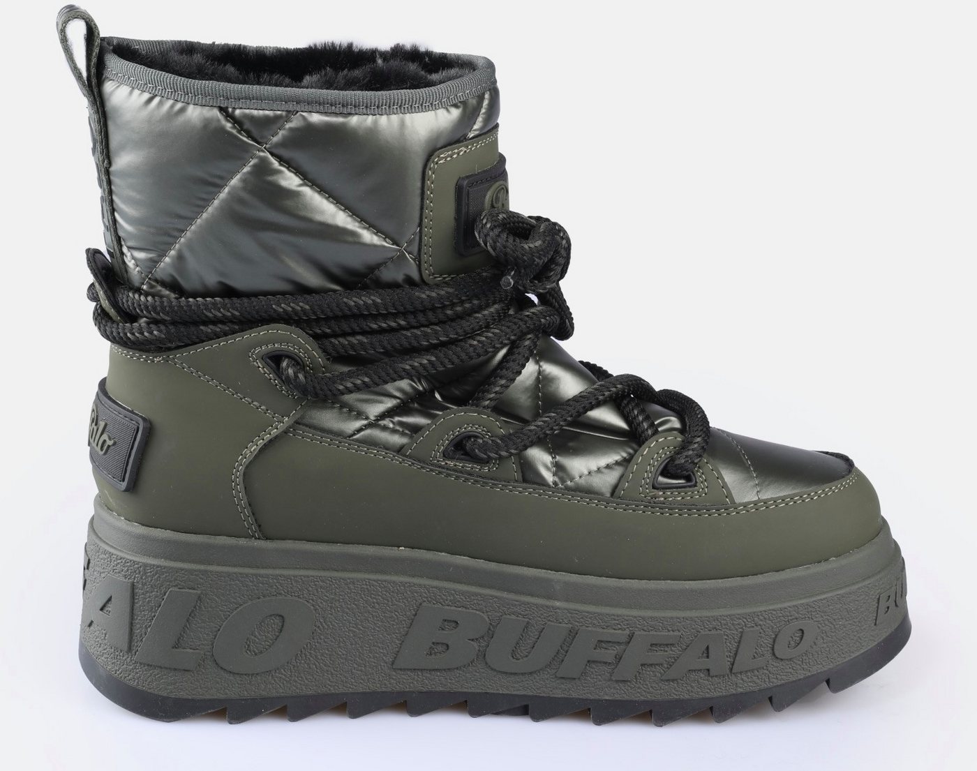 Buffalo ELIZA Snowboots Winterboots, Schnürboots, Schlupfboots mit Warmfutter – Bild 4 von 5
