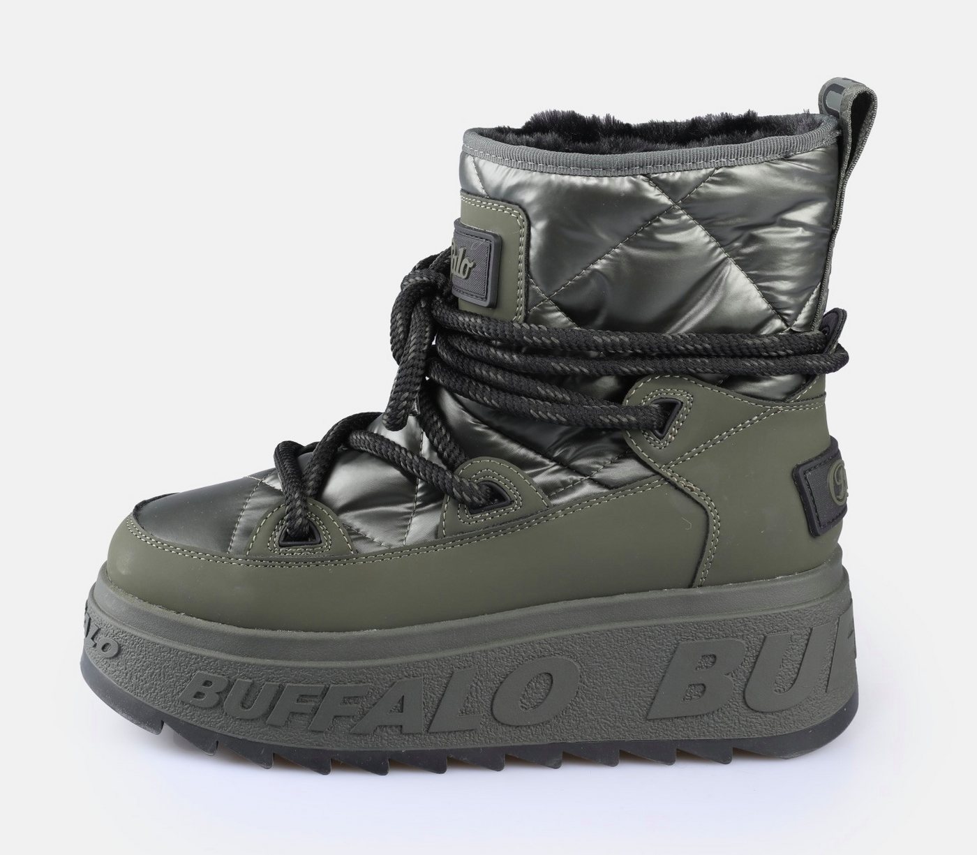 Buffalo ELIZA Snowboots Winterboots, Schnürboots, Schlupfboots mit Warmfutter – Bild 5 von 5