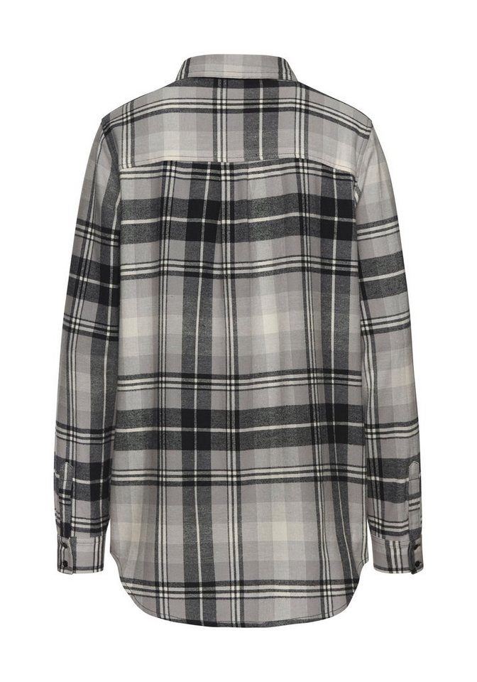 Buffalo Hemdbluse aus weichem Flanell mit Karomuster lässiges Karohemd, Karobluse aus Baumwolle, Westernbluse, Flanellhemd – Bild 4 von 5