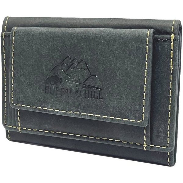 Buffalo Hill Mini Geldbörse,Büffelleder Portemonnaie >7