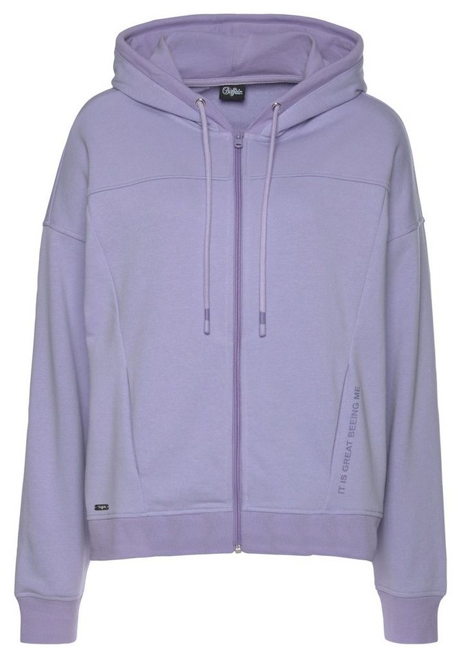 Buffalo Kapuzensweatjacke mit Statement Druck, Home- und Loungewear – Bild 2 von 5