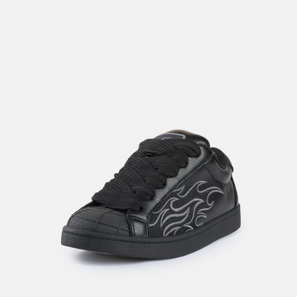 Buffalo LIBERTY FLAME Sneaker Freizeitsneaker, Halbschuh mit cooler Flammen-Applikation
