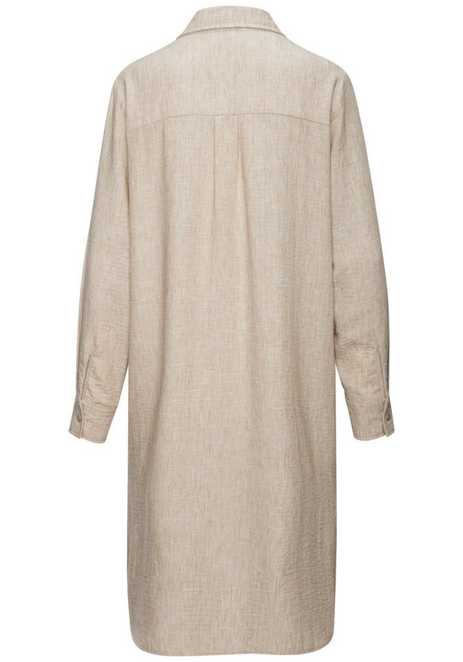 Buffalo Longbluse aus strukturierter Webware mit Melange-Optik luftiges Strandkleid, Sommerkleid aus sommerlich leichter Qualität – Bild 4 von 5