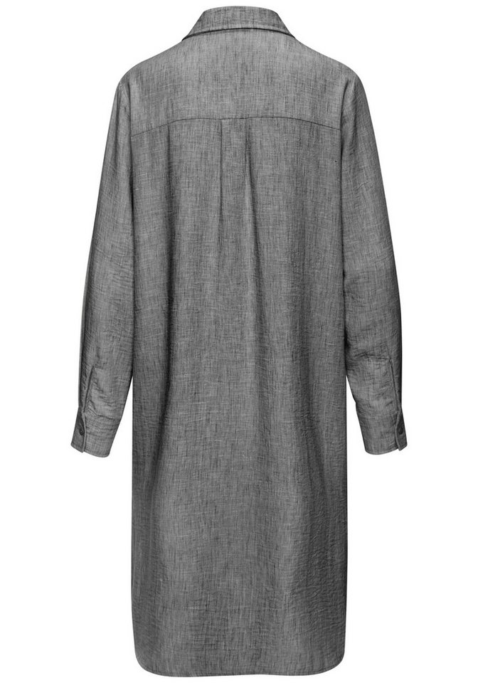 Buffalo Longbluse aus strukturierter Webware mit Melange-Optik luftiges Strandkleid, Sommerkleid aus sommerlich leichter Qualität – Bild 4 von 5