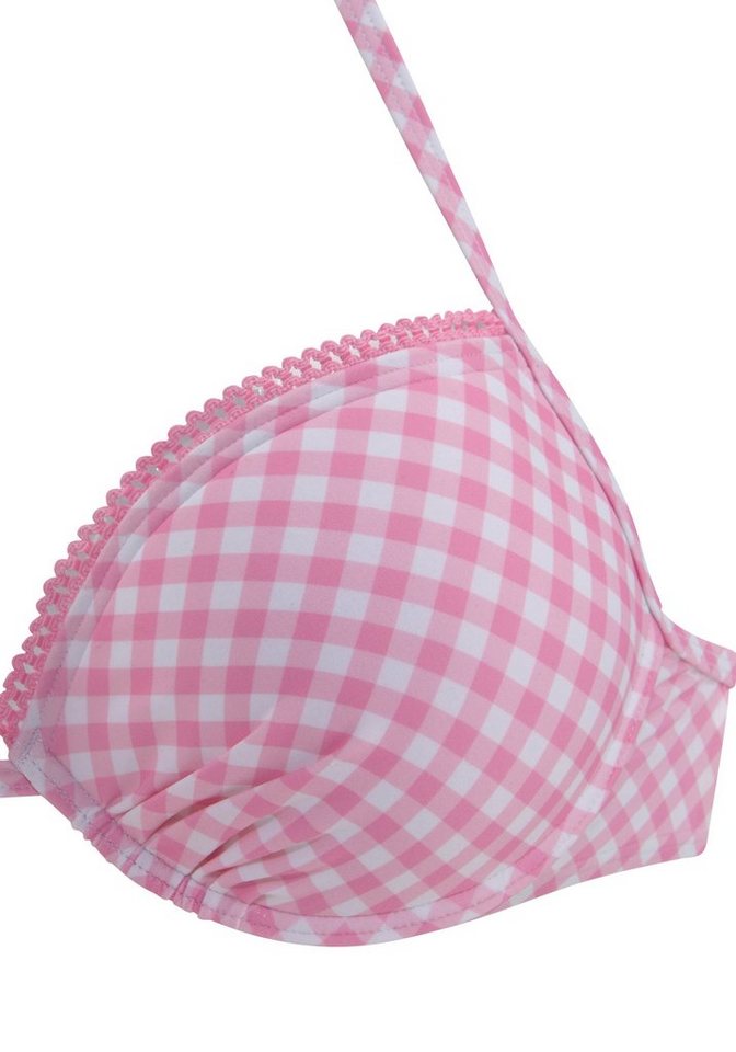 Buffalo Push-Up-Bikini-Top Karo, mit Zierborte – Bild 3 von 5