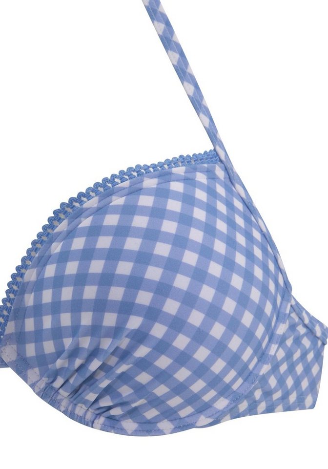Buffalo Push-Up-Bikini-Top Karo, mit Zierborte – Bild 3 von 5