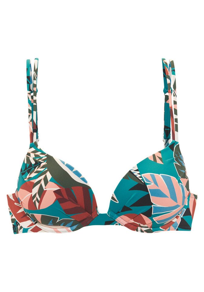 Buffalo Push-Up-Bikini-Top Moana, mit modernem Allover-Print – Bild 2 von 4