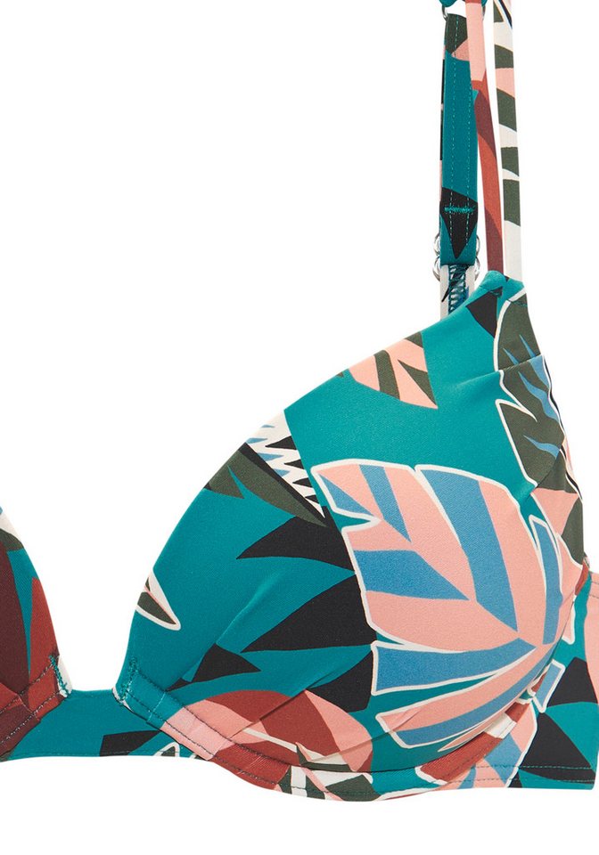 Buffalo Push-Up-Bikini-Top Moana, mit modernem Allover-Print – Bild 3 von 4