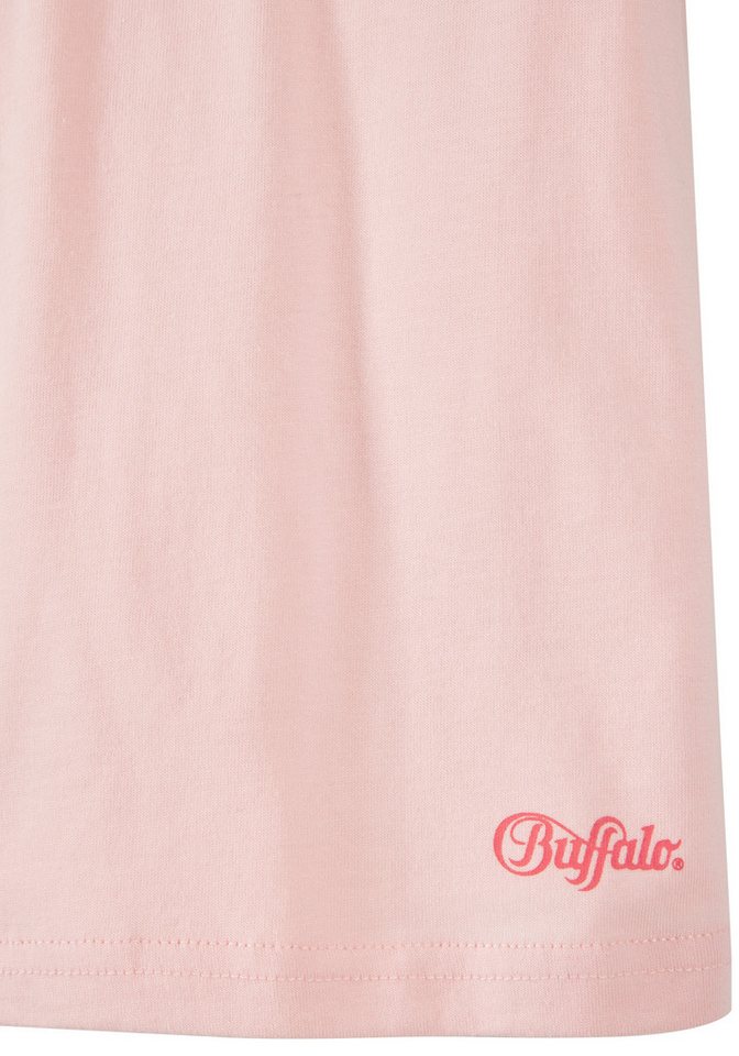 Buffalo Pyjama (2 tlg., 1 Set) kurzer Schlafanzug, unifarben und kariert, aus Baumwolle – Bild 4 von 5