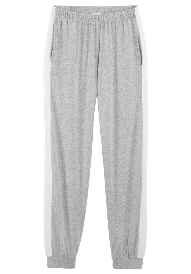 Buffalo Pyjama (2 tlg., 1 Set) langer Schlafanzug, unifarben mit Herzdruck, aus Baumwolle – Bild 4 von 5