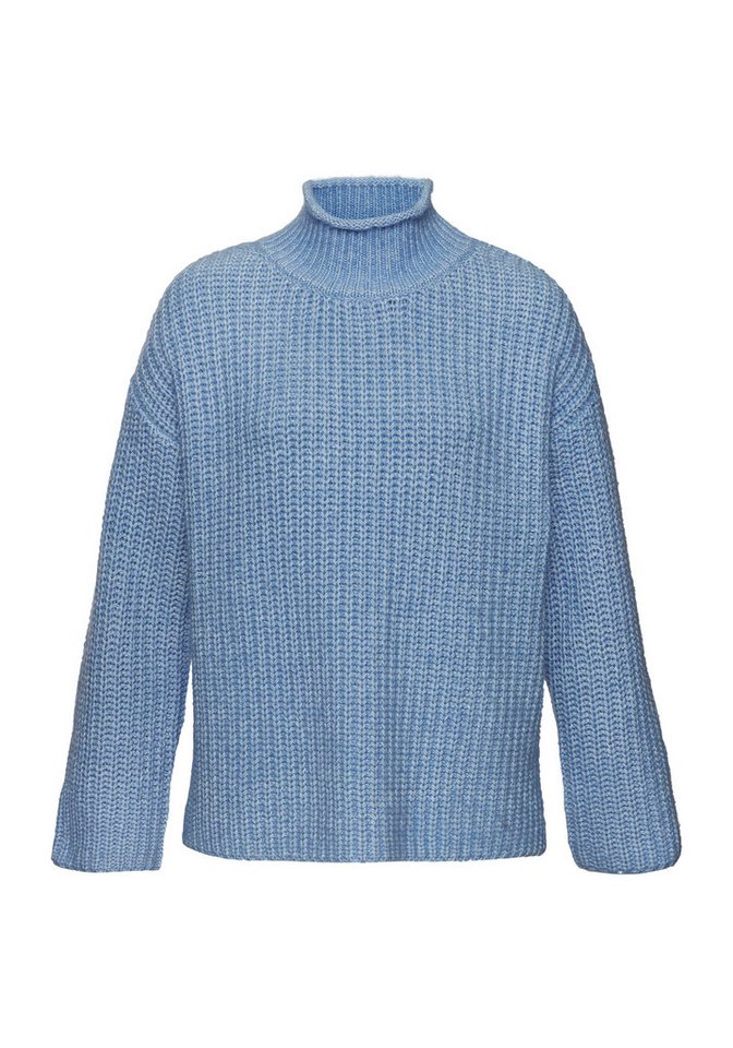 Buffalo Stehkragenpullover in Melange-Optik lockere Passform, warmer Strick, kuscheliger Strickpullover, Oversize – Bild 2 von 5
