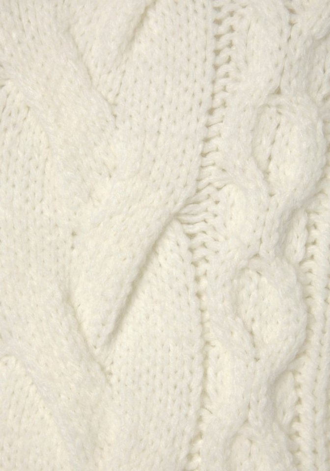 Buffalo Stehkragenpullover mit modischem Zopfmuster kuscheliger Strickpullover, gemütlicher Winterpullover, warm, Basic – Bild 5 von 5