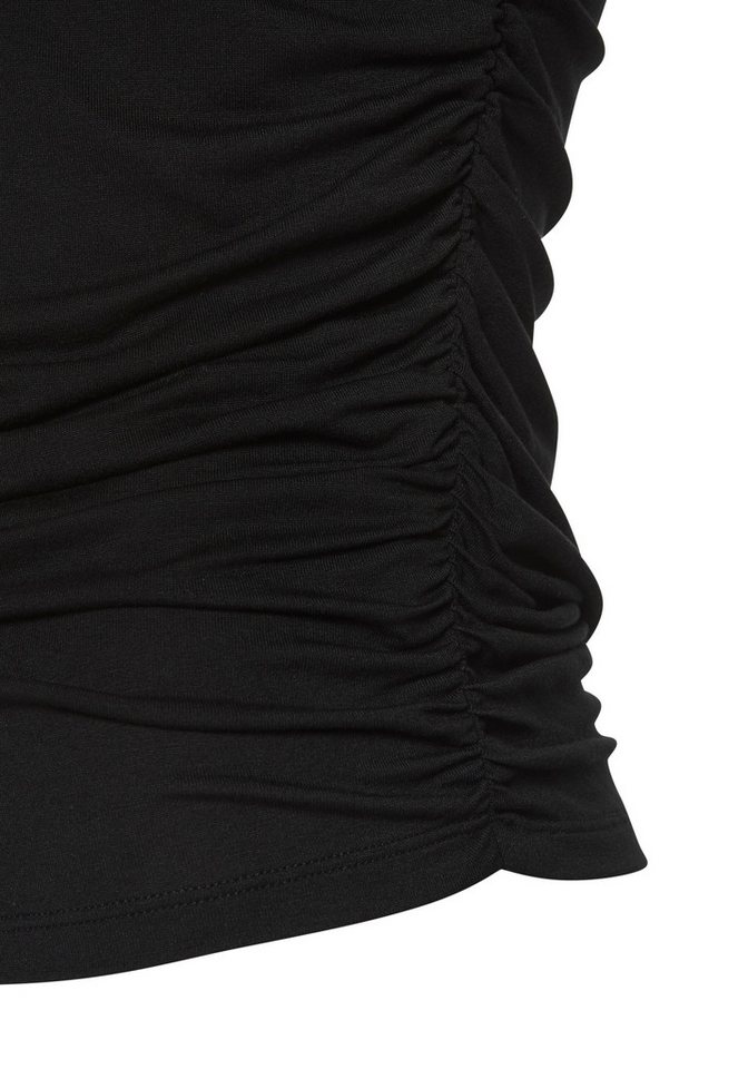 Buffalo Kurzarmshirt mit seitlicher Raffung, Jerseyshirt, Basic – Bild 5 von 5