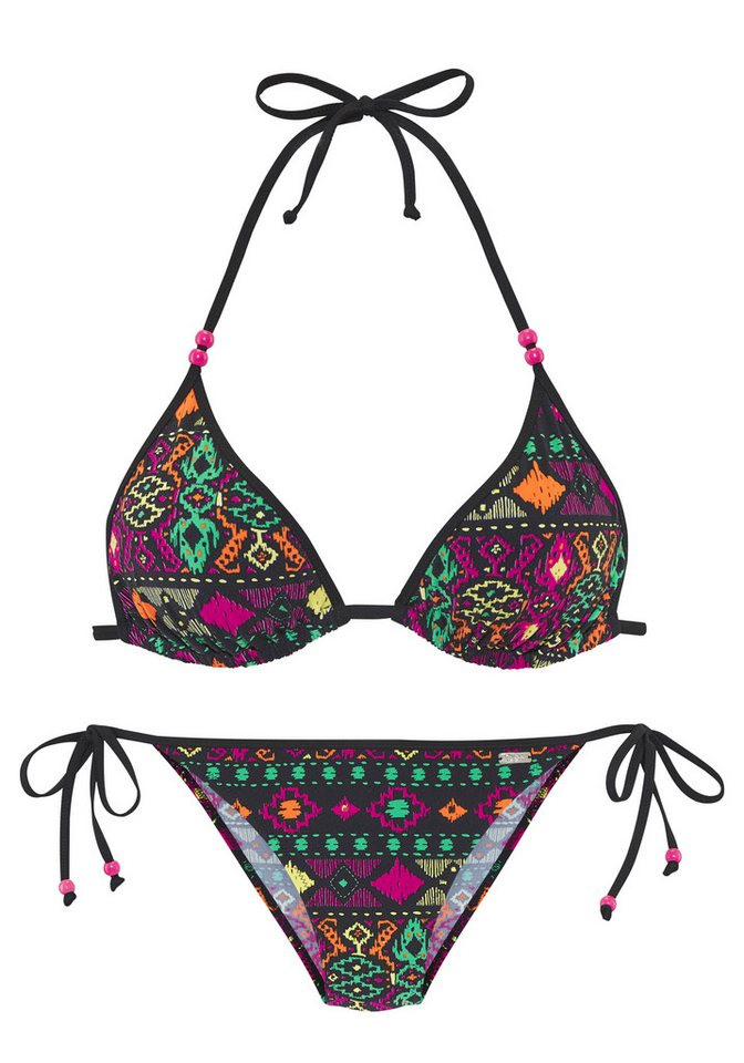 Buffalo Triangel-Bikini bunter Ethnomuster – Bild 2 von 5