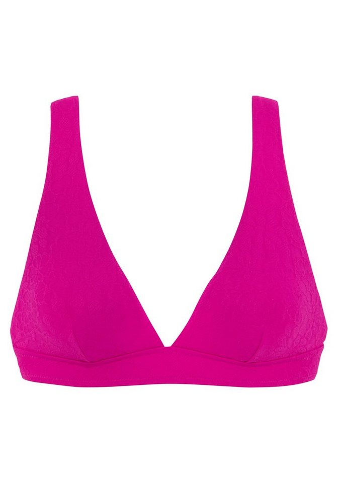 Buffalo Triangel-Bikini-Top Bubble, mit floraler Struktur – Bild 2 von 5