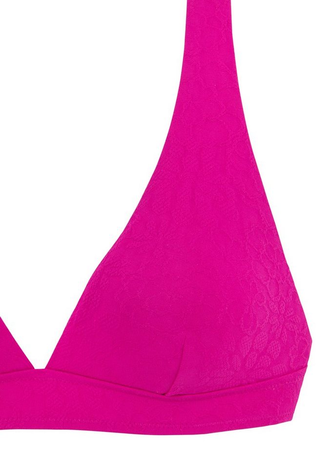 Buffalo Triangel-Bikini-Top Bubble, mit floraler Struktur – Bild 3 von 5